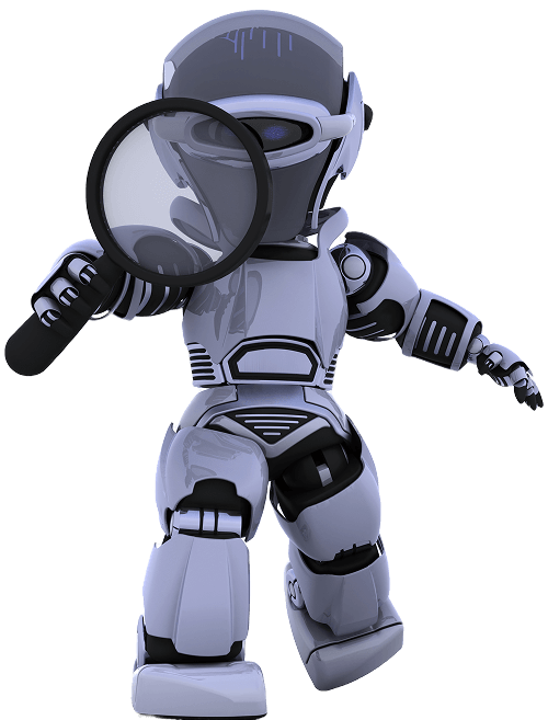 3d-render-robot-searching | UpRango generative engine optimization